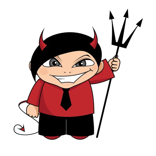 Devil boy. — Stock Photo, Image
