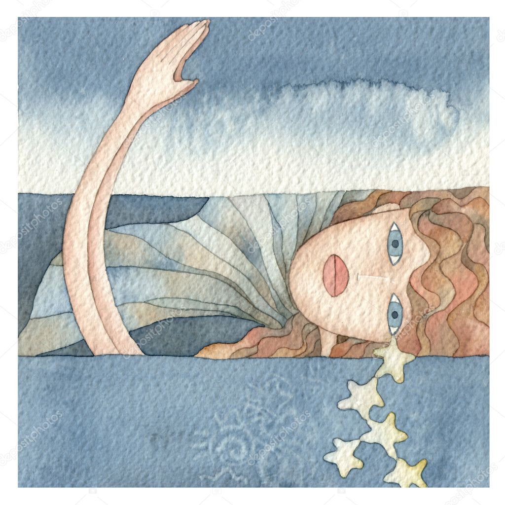 Mermaid in the sea