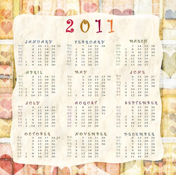Ημερολόγιο 2011 — Φωτογραφία Αρχείου