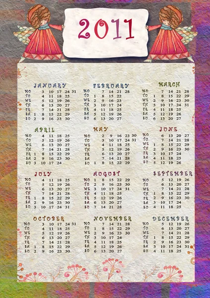 Kalender 2011 — Stockfoto