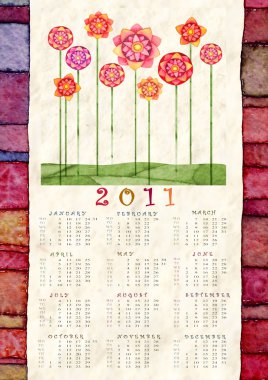 Calendar 2011 clipart