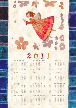 Calendar 2011 clipart