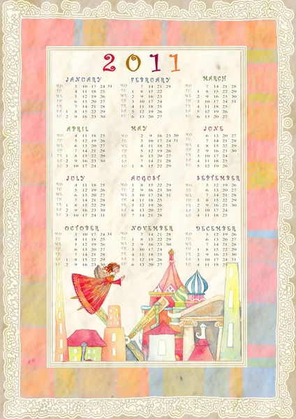 カレンダー 2011 年 — ストック写真