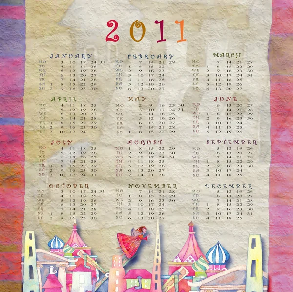 Φόντο Ημερολόγιο 2011 — Φωτογραφία Αρχείου