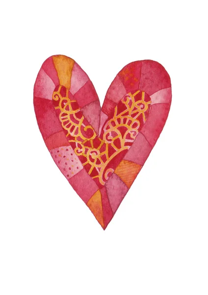 Ilustración Acuarela Para San Valentín —  Fotos de Stock
