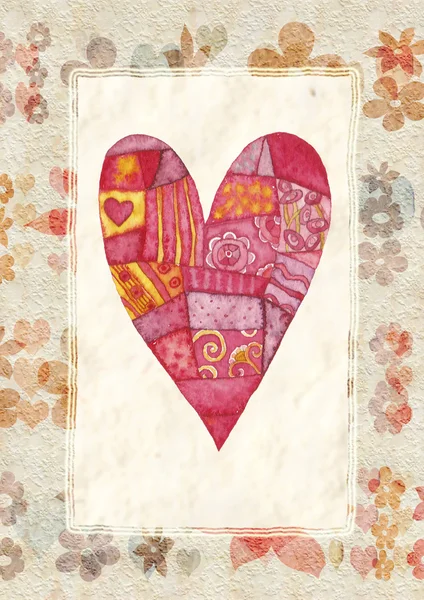 Watercolor Illustration Valentine Day — Stock Photo, Image