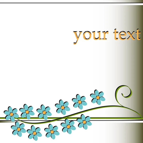 Bannière florale rétro — Image vectorielle