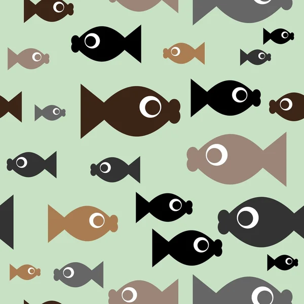 Fish repetitions — Stock Vector