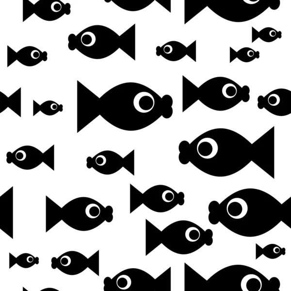 Ripetizioni di pesci — Vettoriale Stock
