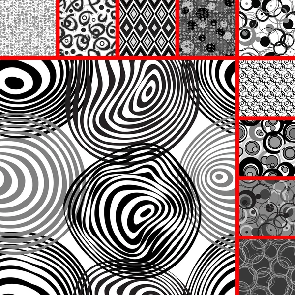 Seamless tile patterns — Stock Vector