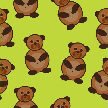 Cartoon bear repetitions