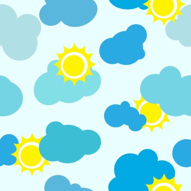 Seamless sky background clipart