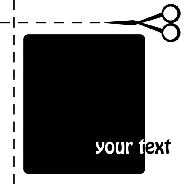 Scissors banner — Stok Vektör