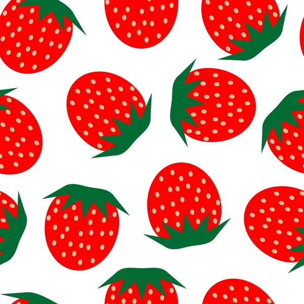 Strawberry repetition — Stock Vector