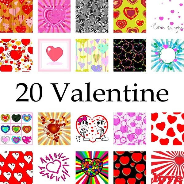 Valentine coleção — Vetor de Stock