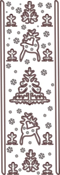 Ornement de Noël dentelle — Image vectorielle