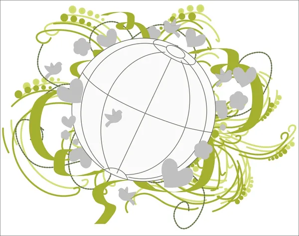 Environnement fertile Globe . — Image vectorielle
