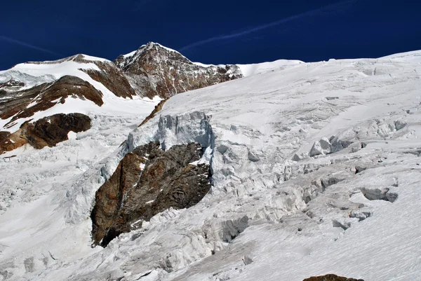 Lys glacier — Stock Photo, Image