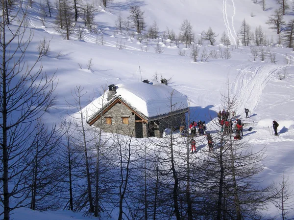 Gattascosa-Hütte — Stockfoto