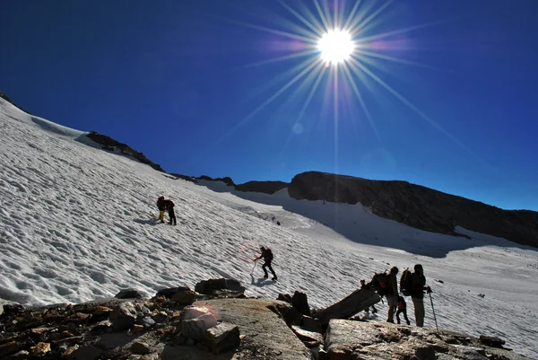 Alpinists 스톡 사진