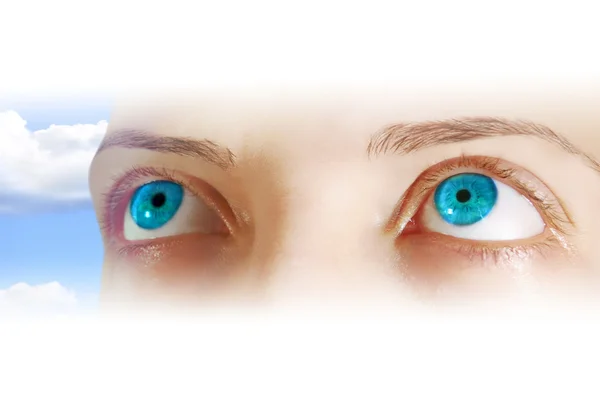 Niebieskich oczach — Zdjęcie stockowe
