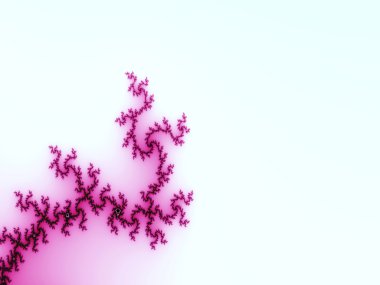 A light background with a bright-pink fractal clipart