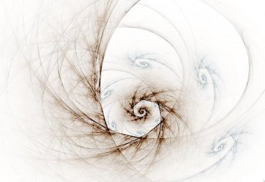 The smoked fractal on a white background clipart