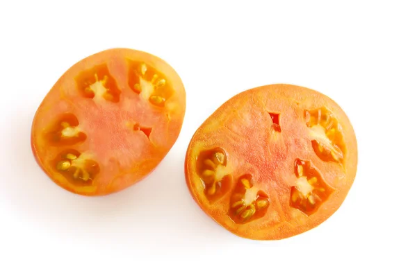 Dwóch połówek pomidora — Zdjęcie stockowe