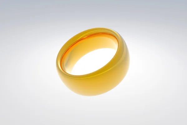 Gold Wedding Ring Executed Editor — Stock Photo, Image