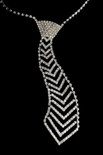Tie Jewels Black Background — Stock Photo, Image