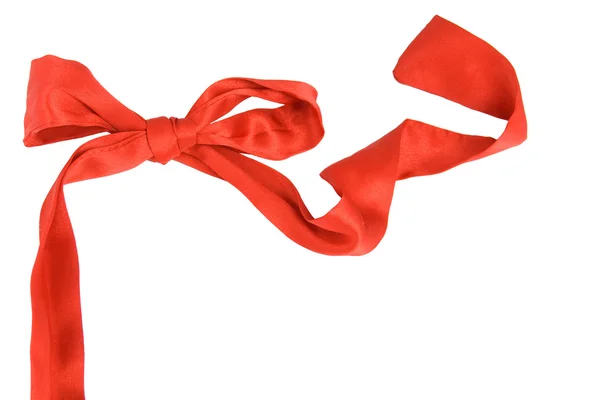 Red Bow Isolated White Background — Stock Photo, Image