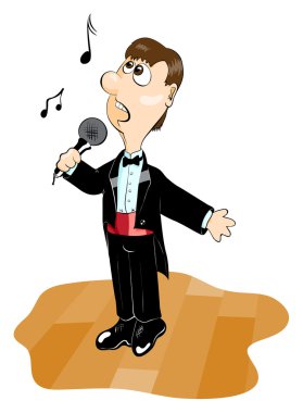 The singer clipart