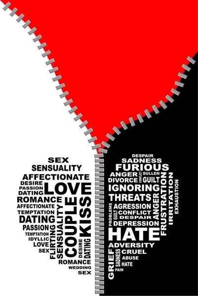 947 Love and hate Vector Images, Love and hate Illustrations ...