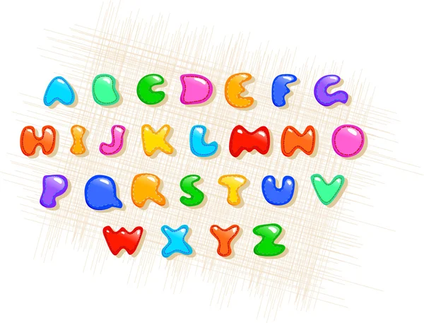 Alfabeto colorato — Vettoriale Stock