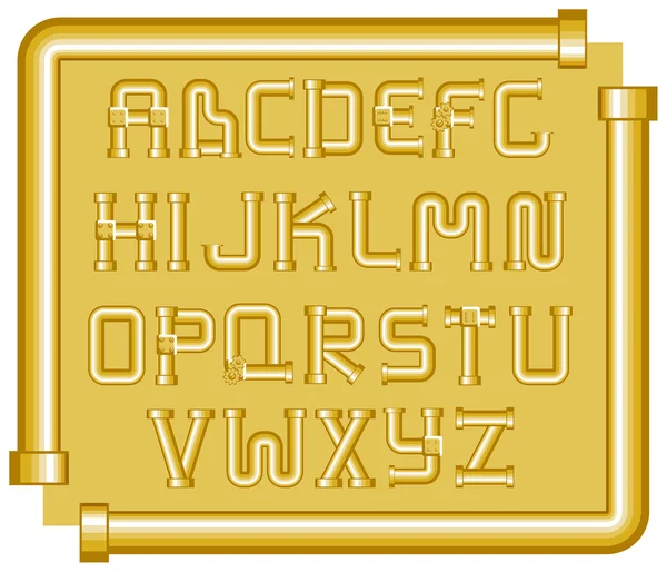 Trechters alfabet — Stockvector