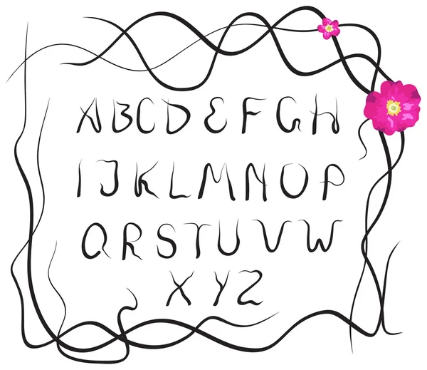 Alphabet végétal — Image vectorielle