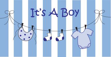 It's A Boy clipart