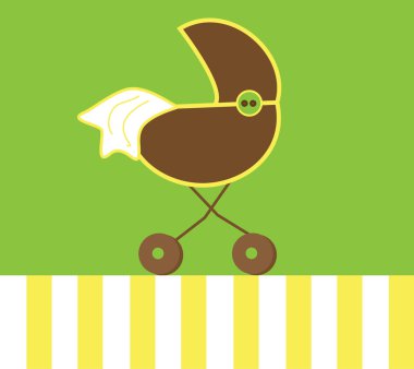 Neutral Baby Stroller clipart