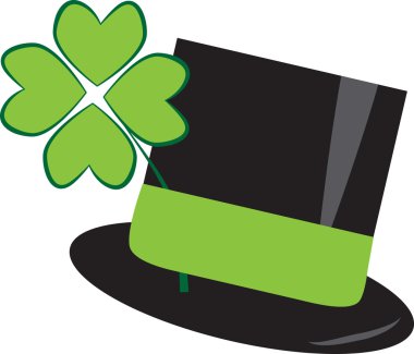 Isolated St Patricks Day Hat clipart