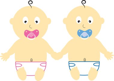 Babies Holding Hands clipart