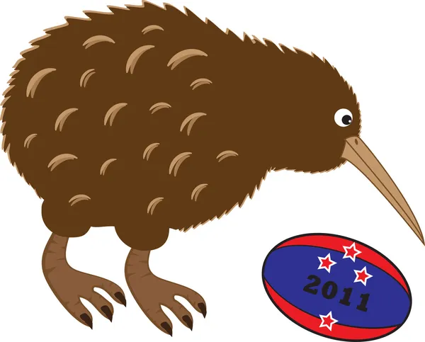 Rugby Kiwi — Stockvector