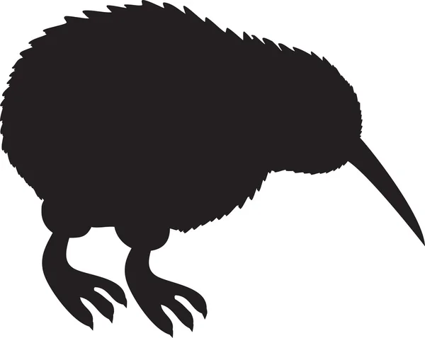 Silhouette kiwi — Vettoriale Stock