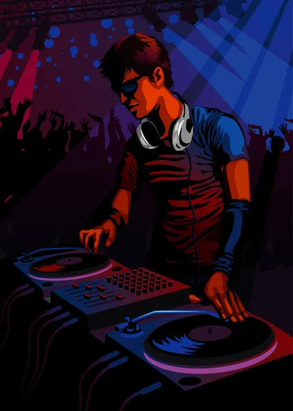 DJ — стоковый вектор