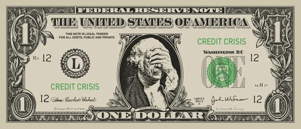 Dólar desesperado — Vetor de Stock