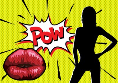 Pop Art Pow clipart