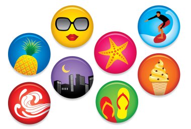 Summer Badges clipart