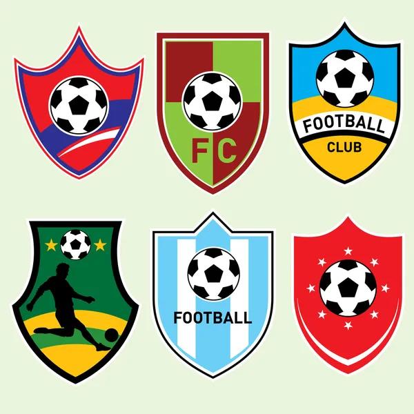 Escudos de fútbol — Archivo Imágenes Vectoriales