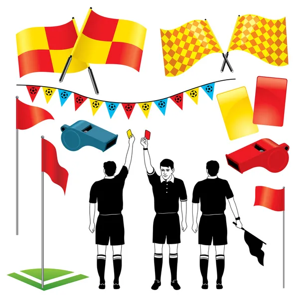Soccer Referee — Stock Vector