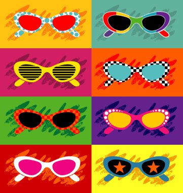 Pop Art Sunglasses clipart