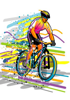 Cyclist clipart